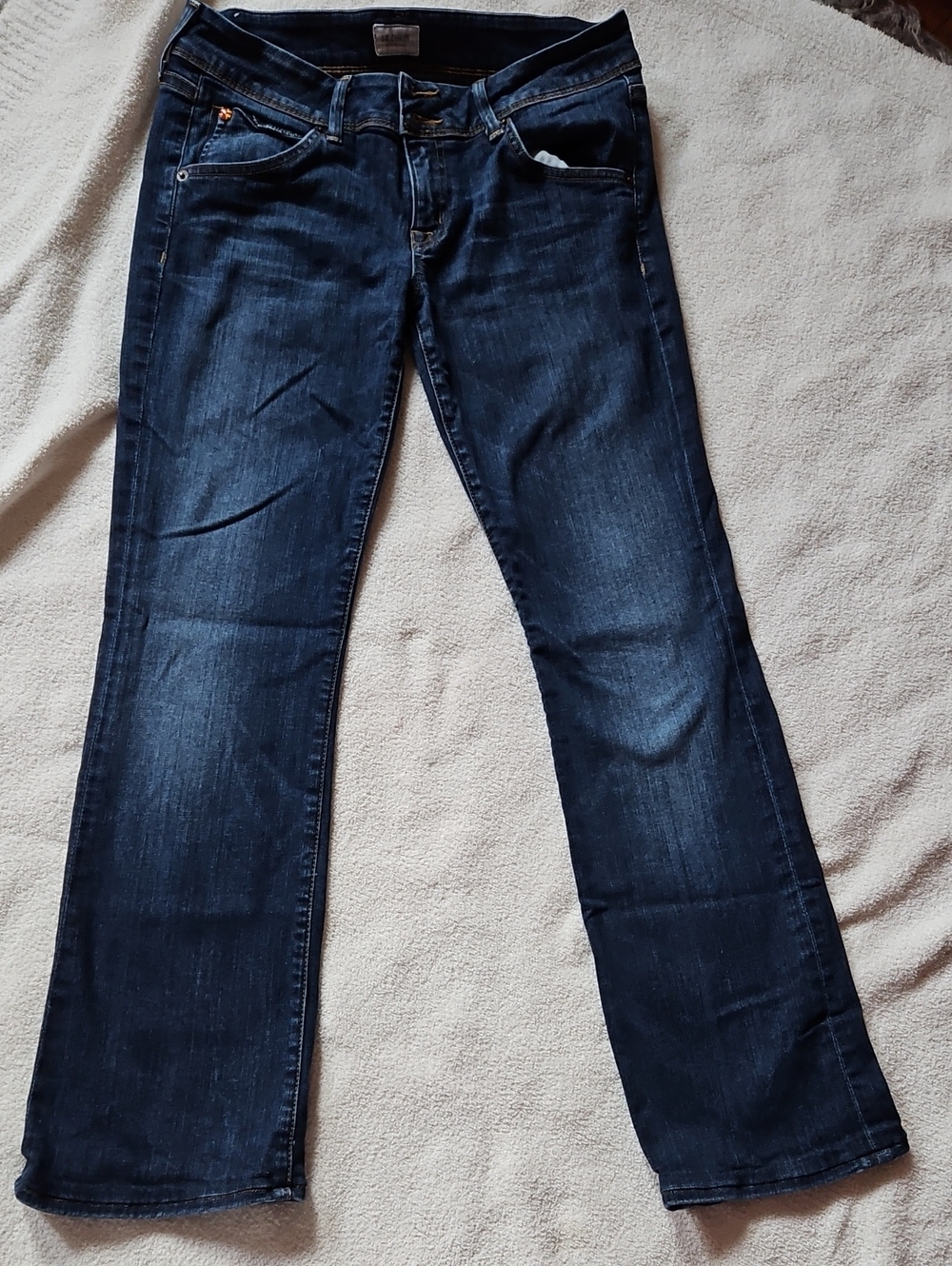 Hudson Jeans Dark Blue Wide Leg Jeans
